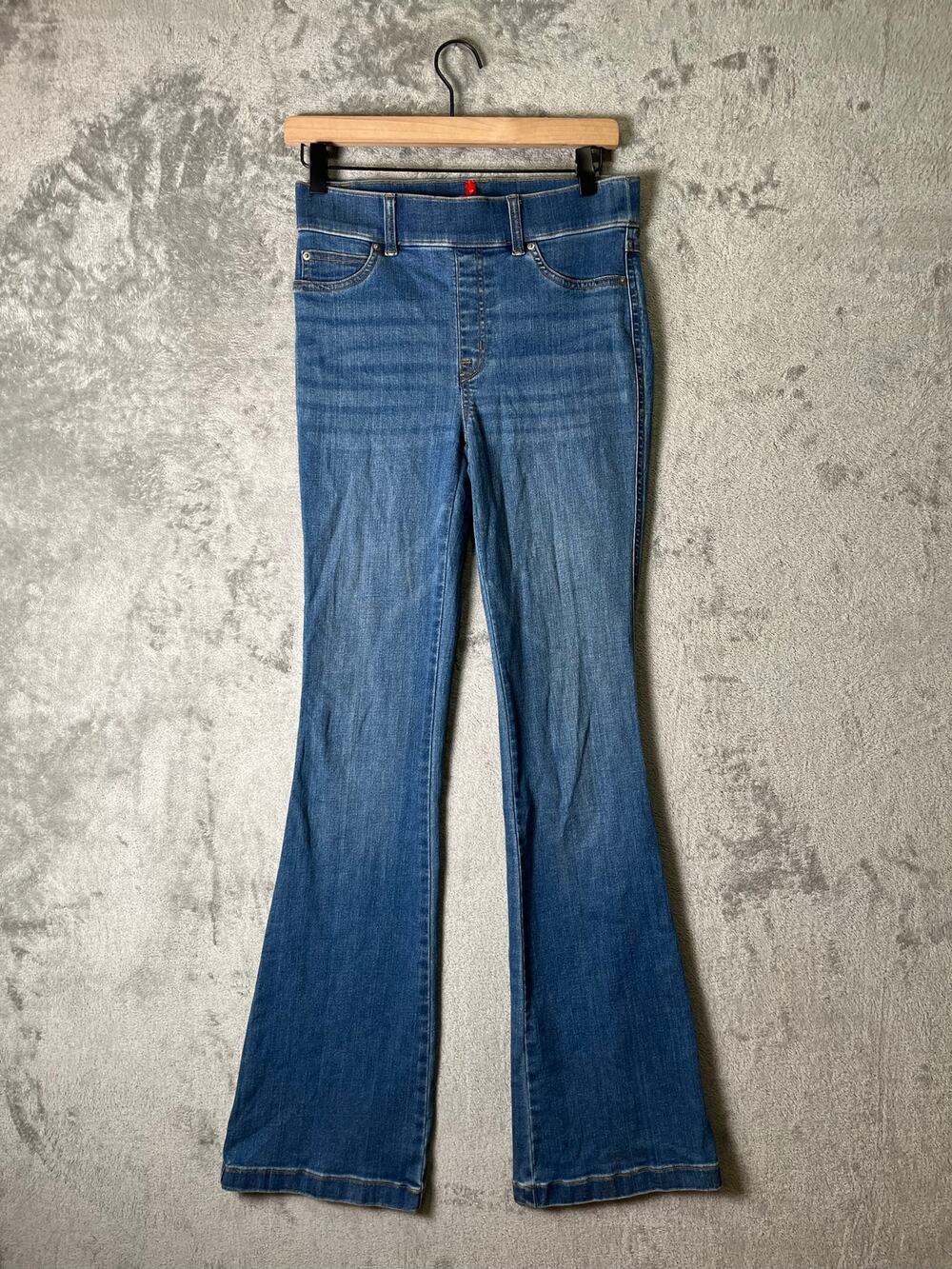 SPANX Denim Flare Pull-On Stretch Jeans Vintage Indigo Women's Size Small